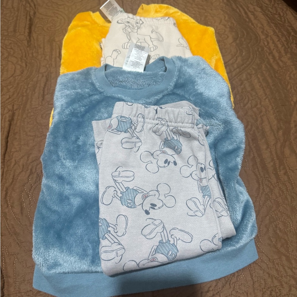 Disney Kids Pajama Sets - Blue and Yellow